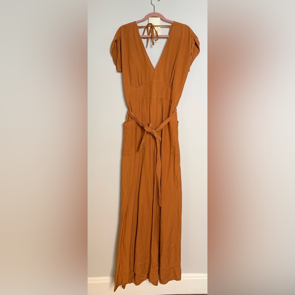 Loft Beach Burnt Orange Jumpsuit